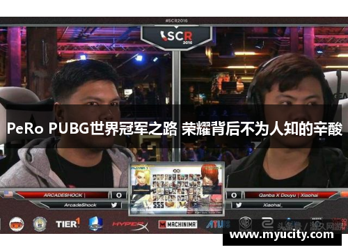 PeRo PUBG世界冠军之路 荣耀背后不为人知的辛酸